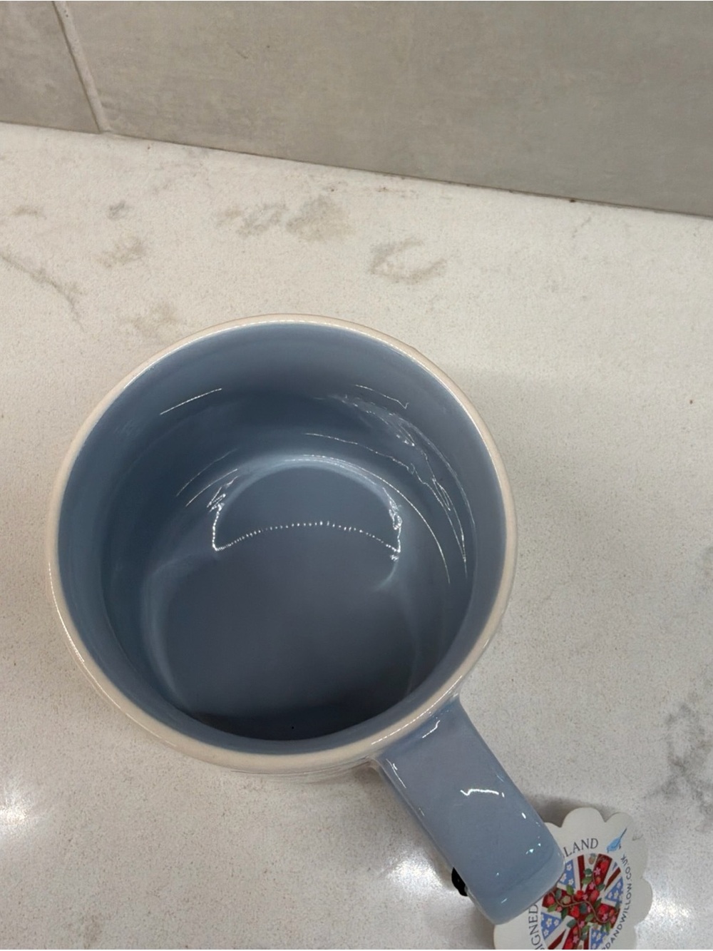 NWT Bluebird and Willow Coffee Mug British Design Paris Theme Stonewear Mug Tea - Picture 7 of 9